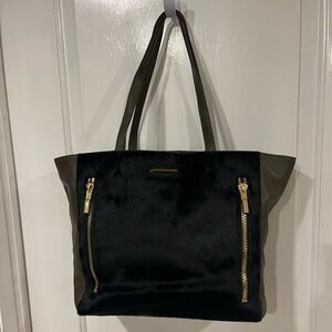 Elizabeth and James Calf Hair Leather Tote